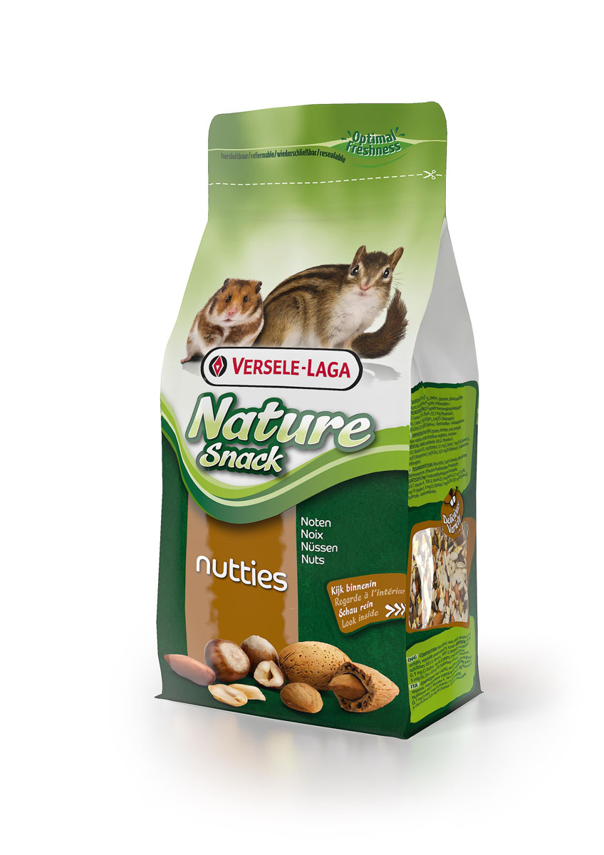 Лакомство для всех грызунов Versele-Laga Nature Snack Nutties, с орехами, 85 г462003 Лакомство для всех грызунов Versele-Laga Nature Snack Nutties, с орехами, 85 г462003Вкусная и здоровая смесь для всех грызунов, которая идеально дополняет рацион питомца. Содержит арахис, фундук, миндаль, кокос, кедровые орешки и др. Состав: Орехи (40%), семена, злаки, продукты растительного происхождения, экстракты растительных белков, минералы. Добавки/кг: 450 М.Е. вит. А, 100 М.Е. вит. D3, 5 мг вит. Е, 0,1 мг Е2 (Йод), 1 мг Е4 (Медь), 6 мг Е5 (Марганец), 5 мг Е6 (Цинк), 0,01 мг Е8 (Селене) - Красители - Антиоксиданты.
