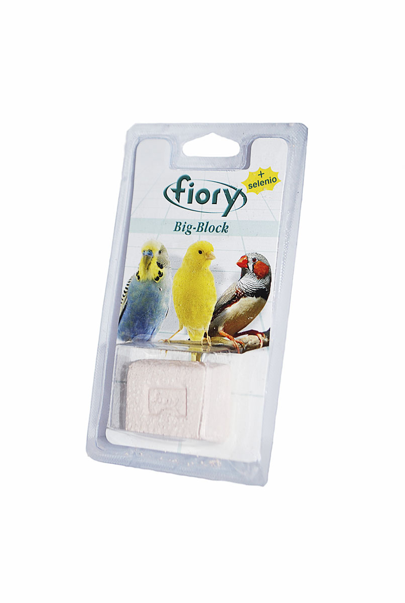Био-камень для птиц Fiory Big-Block, с селеном, 55 г6090 Био-камень для птиц Fiory Big-Block, с селеном, 55 г6090Био-камень FIORY (Фиори) массой 55 г для птиц. В состав добавки входят тринадцать разных минералов, среди которых основным является кальций, укрепляющий кости птиц. Кроме того, био-камень позволяет птице регулярно получать необходимые вещества, замедляющие процесс старения. Ингредиенты: минералы. Кальций 36%, Фосфор 0,084%, Магний 0,02%, Натрий 0,016%.
