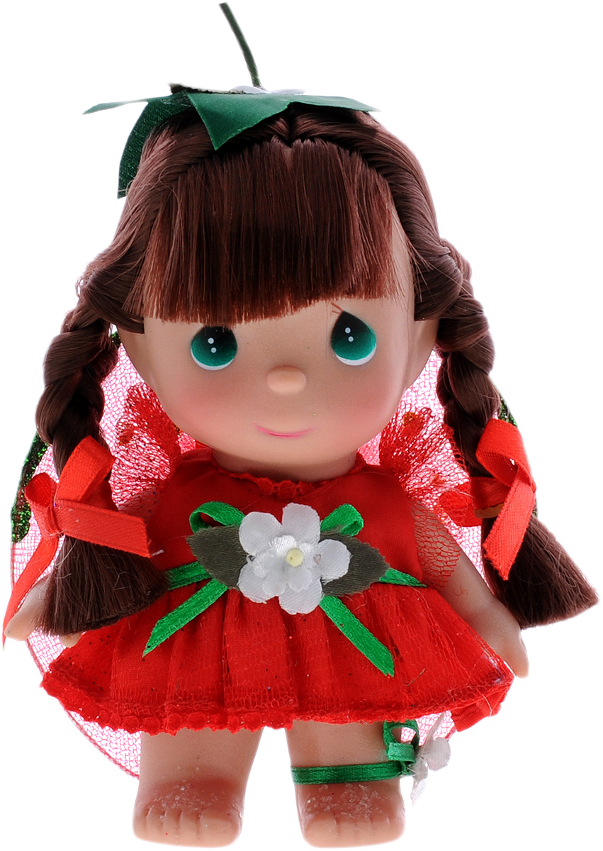 Precious Moments Мини-кукла Волшебная клубничка5351 Precious Moments Мини-кукла Волшебная клубничка5351Какие же милые эти куколки Precious Moments. Создатель этих очаровательных крошек настоящая волшебница - Линда Рик - оживила свои творения, каждая кукла обрела свой милый и неповторимый образ. Эти крошки могут сопровождать вас в чудесных странствиях и сделать каждый момент вашей жизни незабываемым! Мини-кукла Волшебная клубничка одета в легкое красное платье. На спине у куколки крылья, которые с легкостью можно отстегнуть. Темные волосы заплетены в две косички. У девочки большие зеленые глаза. Благодаря играм с куклой, ваша малышка сможет развить фантазию и любознательность, овладеть навыками общения и научиться ответственности. Порадуйте свою принцессу таким прекрасным подарком!