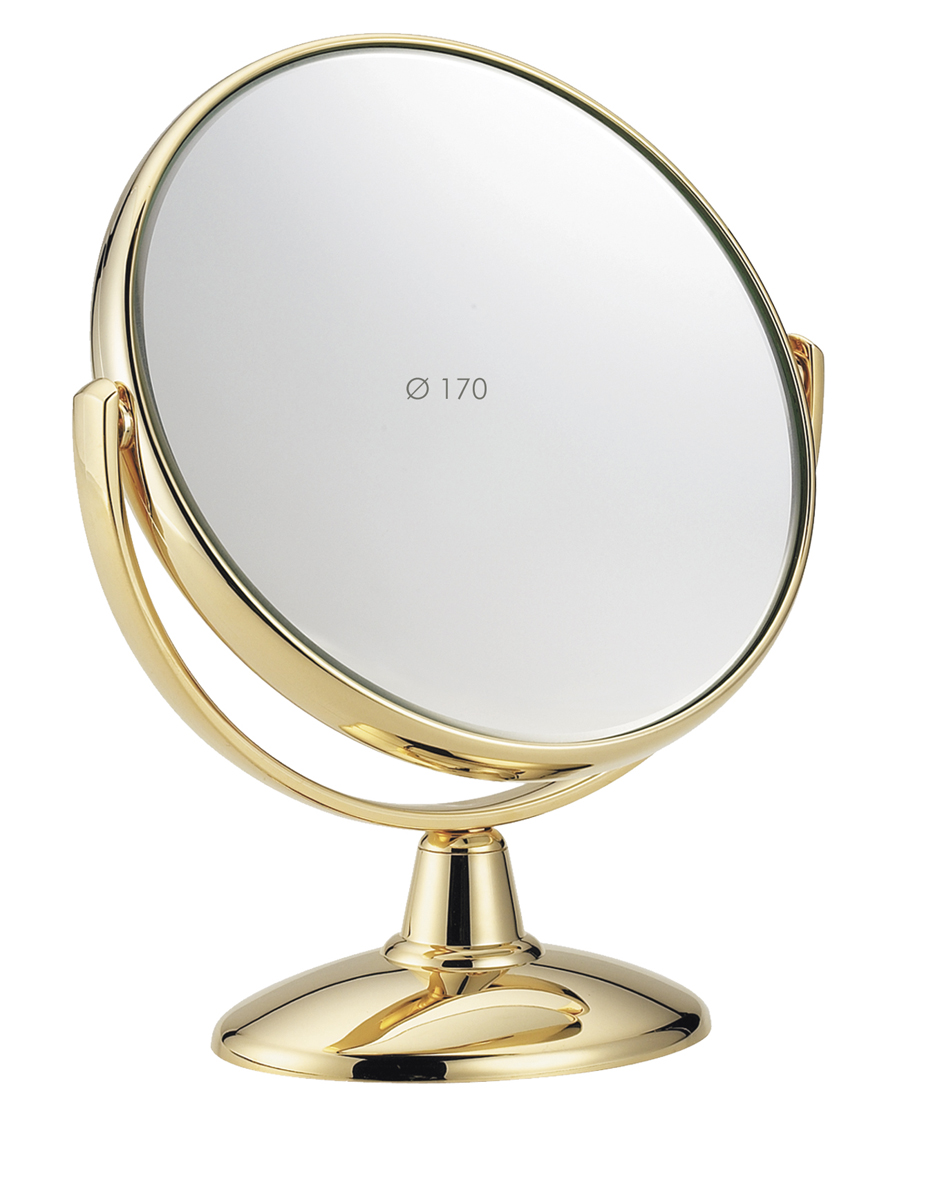 Janeke Зеркало настольное, D170, линзы ZEISS, позолоченное, AU496.3583187 Janeke Зеркало настольное, D170, линзы ZEISS, позолоченное, AU496.3583187Марка Janeke – мировой лидер по производству расчесок, щеток, маникюрных принадлежностей, зеркал и косметичек. Марка Janeke, основанная в 1830 году, вот уже почти 180 лет поддерживает непревзойденное качество своей продукции, сочетая новейшие технологии с традициями ста- рых миланских мастеров. Все изделия на 80% производятся вручную, а инновационные технологии и современные материалы делают продукцию марки поистине уникальной. Стильный и эргономичный дизайн, яркие цветовые решения – все это приносит истин- ное удовольствие от использования аксессуаров Janeke. Зеркала для дома итальянской марки Janeke, изготовленные из высококачественных материалов и выполненные в оригинальном стильном дизайне, дополнят любой интерьер. Односторонние или двусторонние, с увеличением и без, на красивых и удобных подс- тавках – зеркала Janeke прослужат долго и доставят истинное удо- вольствие от использования