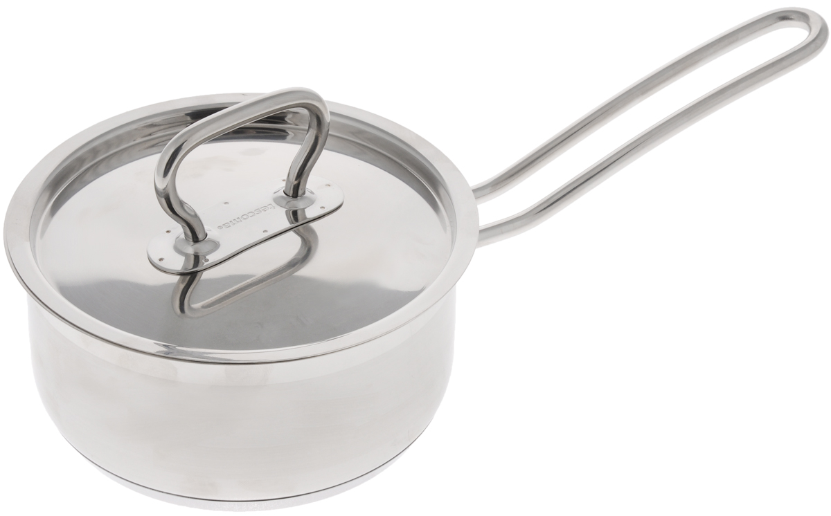 Ковш Tescoma Home Profi с крышкой, 1 л774414 Ковш Tescoma Home Profi с крышкой, 1 л774414Ковш Tescoma Home Profi, изготовленный из высококачественной нержавеющей стали, имеет многослойное дно, что значительно снижает вероятность пригорания пищи. Внешняя поверхность ковша оформлена сочетанием зеркальной и матовой полировки. Изделие оснащено ручкой для удобного использования. Ковш оснащен крышкой, выполненной из нержавеющей стали. Ковш Tescoma Home Profi - это идеальный подарок для современных хозяек, которые следят за своим здоровьем и здоровьем своей семьи. Эргономичный дизайн и функциональность позволят вам наслаждаться процессом приготовления любимых и полезных для здоровья блюд. Подходит для газовых, электрических, стеклокерамических и индукционных плит. Можно мыть в посудомоечной машине. Диаметр: 14 см. Высота стенки: 7 см. Длина ручки: 15 см.