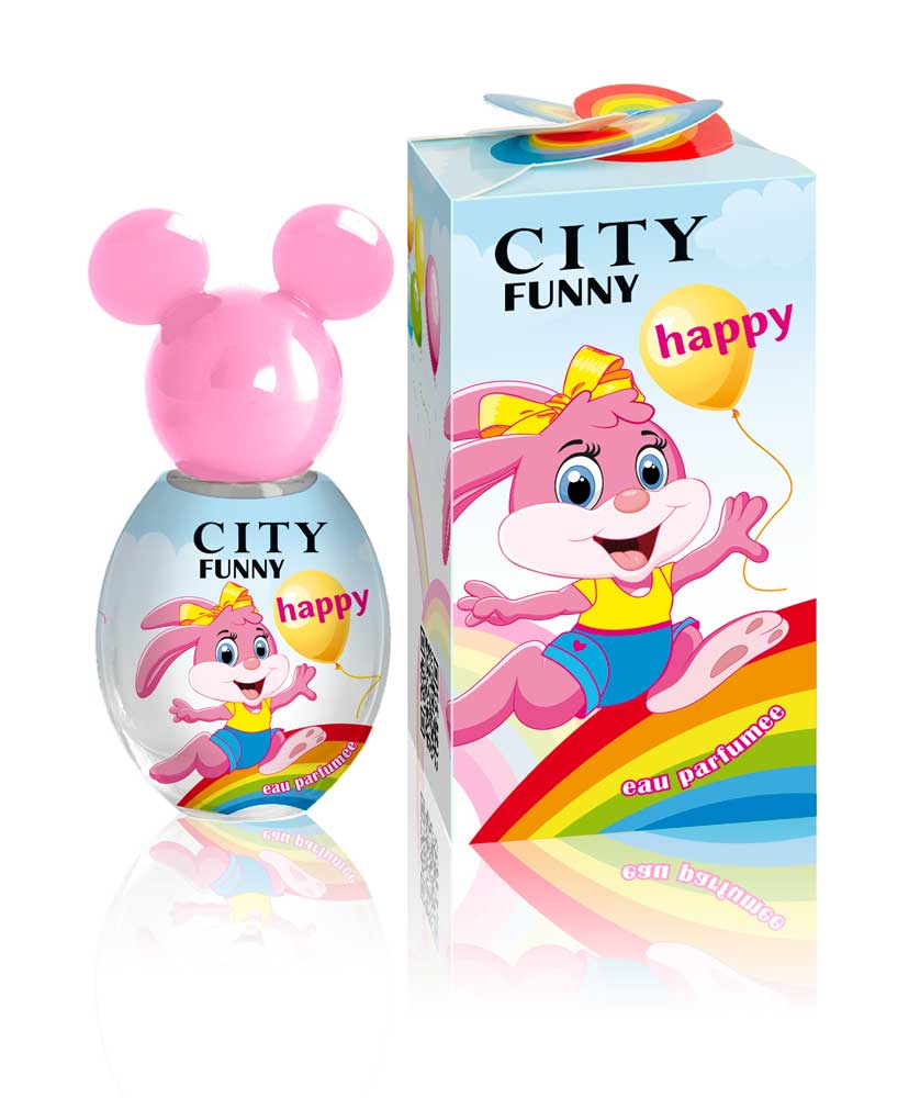 City Parfum, Душистая вода City Funny Happy, детская 30 мл2001011187 City Parfum, Душистая вода City Funny Happy, детская 30 мл2001011187Радостный и веселый City Funny Happy дарит хорошее настроение и приглашает прогуляться по радуге! С первых мгновений микс искристых ноток мандарина и красного апельсина заряжает энергией и хорошим настроением, а солнечный апельсин и яблоко в «сердце» дарят ощущение праздника и счастья. Подари себе радость вместе с City Funny Happy!