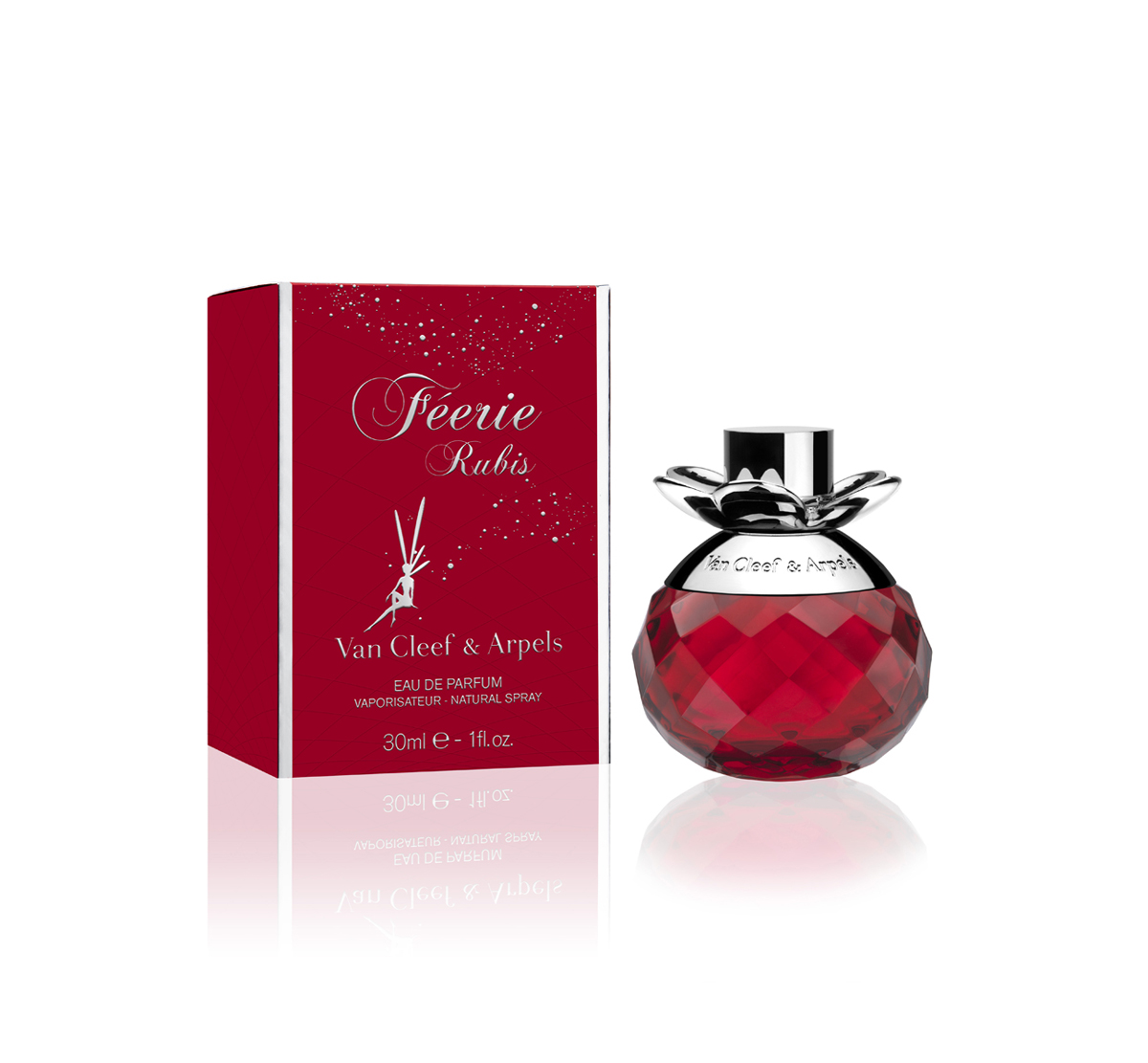 Van Cleef Feerie Rubis Парфюмерная вода женская спрей 30 млVCA014A03 Van Cleef Feerie Rubis Парфюмерная вода женская спрей 30 млVCA014A03Аромат фруктовых искр и ярких цветочных эмоций - это новинка 2015 года Van Cleef & Arpels Feerie Rubis, созданная парфюмером Antoine Maisondieu. Новый парфюмерный шедевр отличается фантазийным и феерическим звучанием. Ароматная формула является продолжением оригинального аромата 2008 года. Фланкер стал более сказочным и дерзким, подчеркивая оригинальность звучания классического букета. Парфюмерная аура Van Cleef & Arpels Feerie Rubis способна перенести женщину в мир потаенных желаний и воздушных замков, наполнить жизнь добротой и жизнерадостностью. Невероятное благоухание ярких природных нот становится выражением истиной чувственности и женственности. Создатели парфюма потрудились над гармоничностью композиции, соединив воедино нежный оттенок фиалки, магнолии, белой фрезии пиона, подчеркнутых сладостью малины, личи и цитрусовых. Красочные ноты сердца переходят в сливочную бархатистую базу Van Cleef & Arpels Feerie Rubis, представленную мускусно-сандаловым сочетанием с оттенками белого...