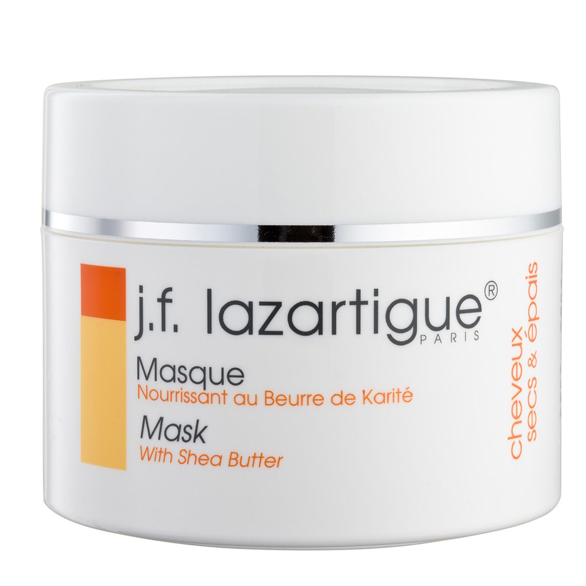 J.F.Lazartigue Питательная маска с маслом ши (карите) (для густых сухих или нормальных волос) 250 мл01107 J.F.Lazartigue Питательная маска с маслом ши (карите) (для густых сухих или нормальных волос) 250 мл01107Процедура глубокого действия для сухих и поврежденных нормальных и густых волос. Основной активный ингредиент – натуральное масло ши (карите) из плодов африканского масляного дерева. Проникая в сердцевину стержней волос, масло создает оздоровительный эффект, прекрасно защищает волосы, восстанавливает их структуру, придает силу, делает волосы приятными на ощупь.