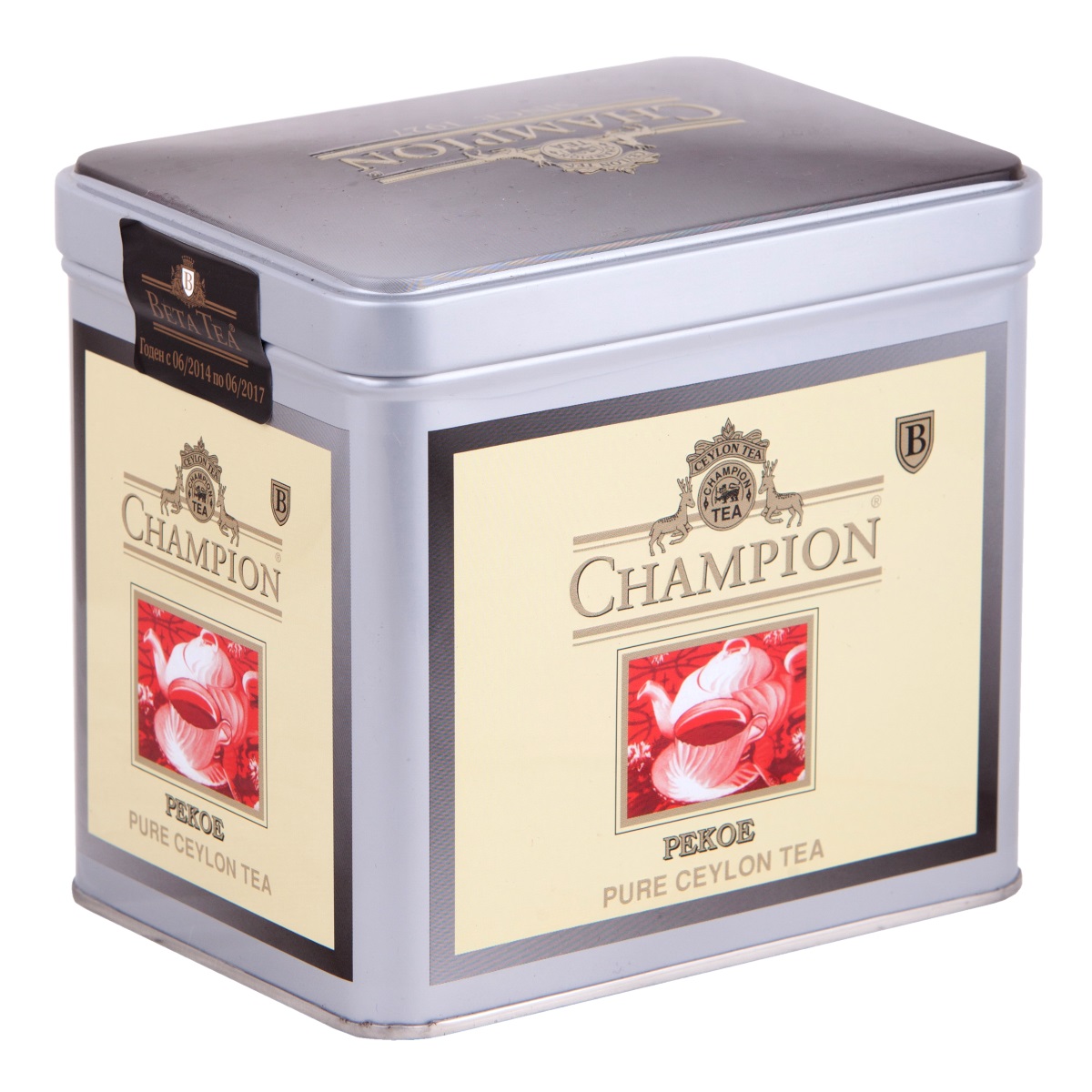 Champion Пеко черный листовой чай, 250 г (металлическая банка)8690717005287 Champion Пеко черный листовой чай, 250 г (металлическая банка)8690717005287Чай Champion Пеко с богатым вкусом, прозрачным и золотистым цветом дает возможность любителям чая оценить настоящий вкус напитка. Чай этого сорта выращивается на плантациях Шри-Ланки. При его создании используется особая технология скручивания чайных листочков. Сочный насыщенный цвет, богатый аромат и терпкость - его отличительные характеристики.