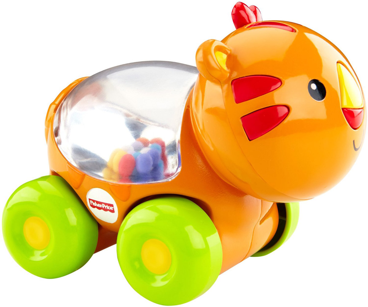 Fisher-Price Развивающая игрушка Тигренок с прыгающими шарикамиBGX29_CMV97 Fisher-Price Развивающая игрушка Тигренок с прыгающими шарикамиBGX29_CMV97Развивающая игрушка Fisher-Price Тигренок с прыгающими шариками надолго займет внимание вашего малыша. Игрушка выполнена из безопасного пластика ярких цветов в виде милого тигренка на четырех колесиках и предназначена для детей возрастом 6 до 36 месяцев. Внутри игрушки под прозрачным окошком находятся красочные шарики, которые весело прыгают в то время, когда ребенок толкает игрушку вперед или назад. Размер игрушки идеален для захвата детской ручкой. Игрушка развивает общую моторику, любознательность и тягу к новым открытиям, а также сенсорные навыки.
