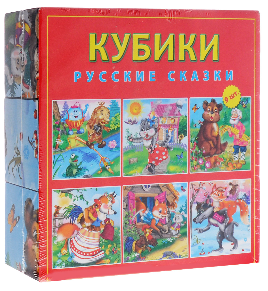 Рыжий Кот Кубики Русские сказки 9 штК09-8080 Рыжий Кот Кубики Русские сказки 9 штК09-8080Кубики Русские сказки включают в себя 9 кубиков, на гранях которых изображены герои русских сказок. Кубики дадут возможность вашему малышу сложить красочные картинки с любимыми героями. Кубики выполнены из прочного безопасного пластика. Они очень приятные на ощупь, их грани идеально ровные, малышу непременно понравится держать их в руках, рассматривать и строить из них различные конструкции. Игры с кубиками развивают мелкую моторику рук, цветовое восприятие и пространственное мышление.