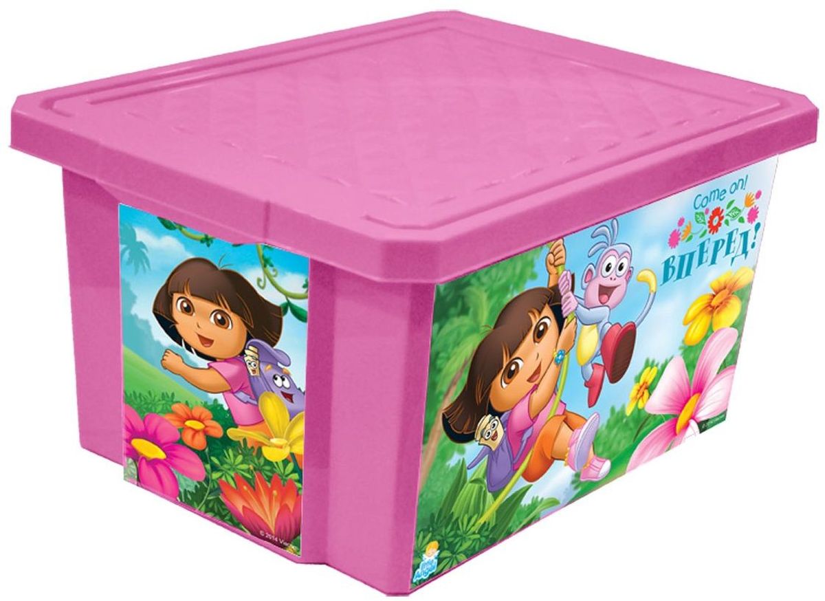 Little Angel Детский ящик для хранения игрушек X-BOX Даша путешественница 17 лLA0023DE1 Little Angel Детский ящик для хранения игрушек X-BOX Даша путешественница 17 лLA0023DE1Детский ящик для хранения игрушек Little Angel X-BOX Даша путешественница - лучшее решение для поддержания порядка в детской. Все игрушки собраны в одном месте, а небольшой ящик всегда можно с легкостью переместить. Яркие картинки наполнят детскую комнату радостью и помогут приучить малыша к порядку. Детский ящик для хранения игрушек имеет надежную крышку с привлекательной текстурой. Декор ящика выполнен с помощью износостойкой технологии IML, что придает каркасу дополнительную прочность и позволяет его мыть без опасения испортить рисунок. Декор размещен на всех сторонах ящика.