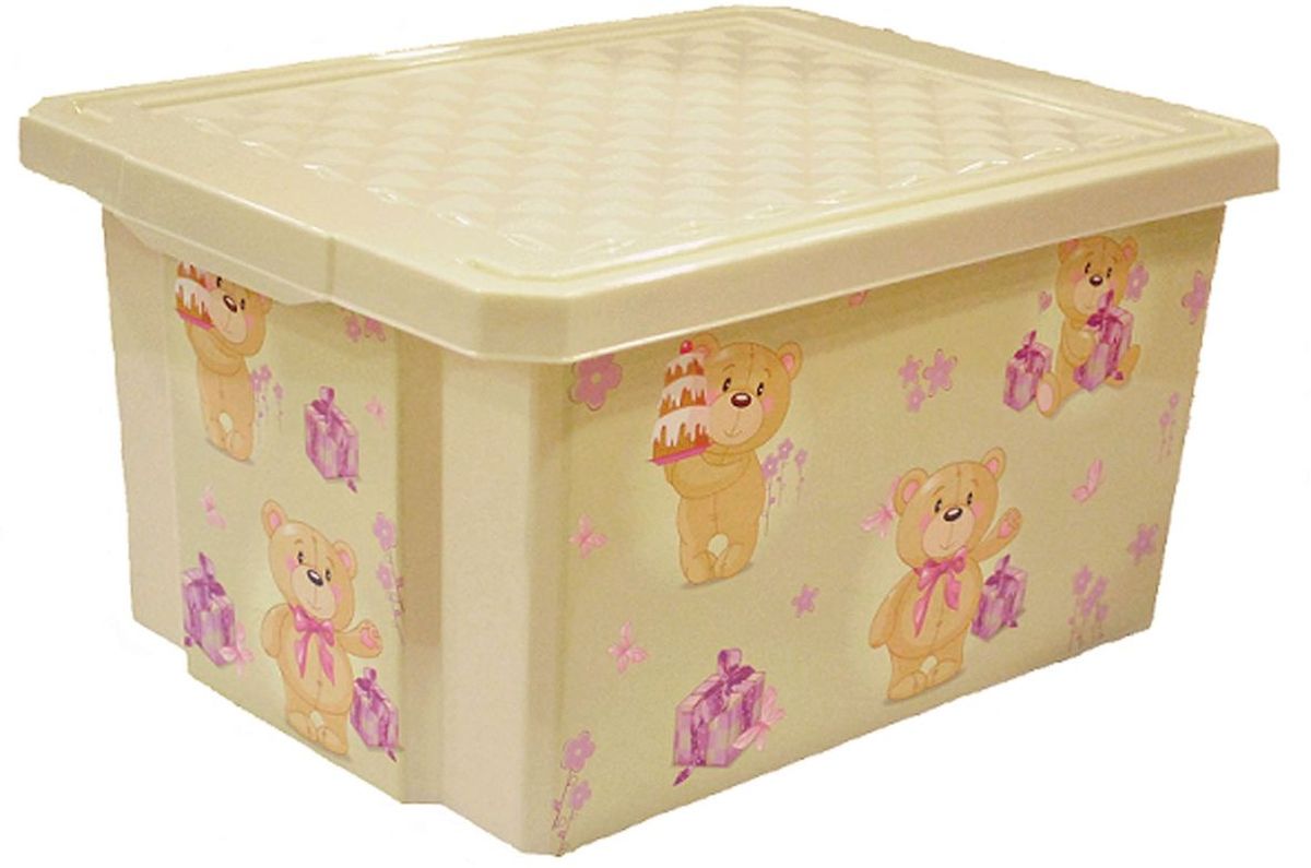 Little Angel Ящик для игрушек X-Box Bears 17 л цвет слоновая костьLA1023IR Little Angel Ящик для игрушек X-Box Bears 17 л цвет слоновая костьLA1023IRДетский ящик для игрушек Little Angel на колесах выполнен из прочного материала и украшен забавным изображением. В нем можно удобно и компактно хранить белье, одежду, обувь или игрушки. Ящик оснащен плотно закрывающейся крышкой, которая защищает вещи от пыли, грязи и влаги. Декор ящика износоустойчив, его можно мыть без опасения испортить рисунок. Прочный каркас ящика позволит хранить как легкие вещи, так и более тяжелый груз. Такой ящик непременно привлечет внимание ребенка и станет незаменимым для хранения игрушек, книжек и других детских принадлежностей. Он отлично впишется в детскую комнату и поможет приучить ребенка к порядку.