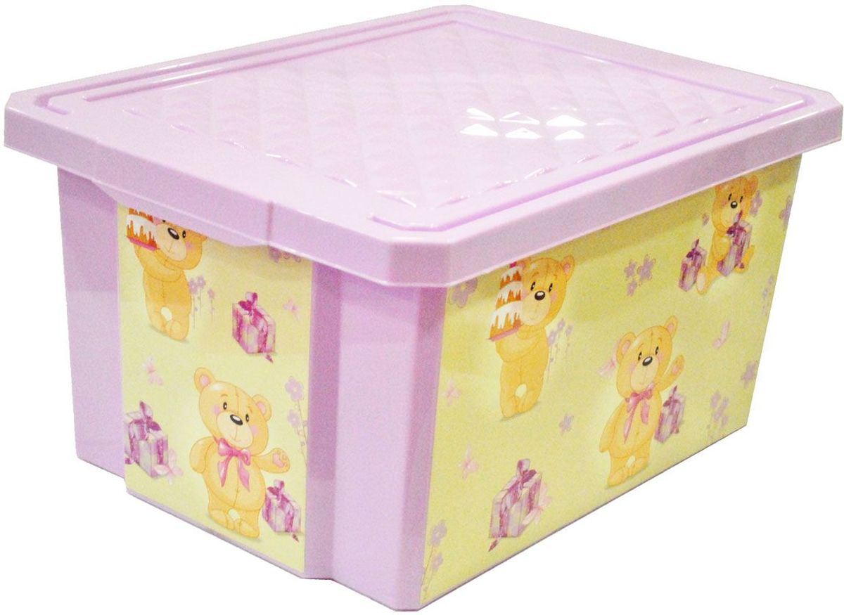 Little Angel Детский ящик для хранения игрушек на колесах X-BOX Bears 57 л цвет лавандовыйLA1025LV Little Angel Детский ящик для хранения игрушек на колесах X-BOX Bears 57 л цвет лавандовыйLA1025LVДетский ящик для хранения игрушек декорирован с помощью технологии IML, которая придает ему не только привлекательный дизайн, но и дополнительную прочность и износоустойчивость. Декор ящика можно мыть без опасения испортить рисунок. Прочный каркас ящика позволяет хранить как легкие вещи, так и более тяжелый груз. Оснащен роликами для удобства перемещения.