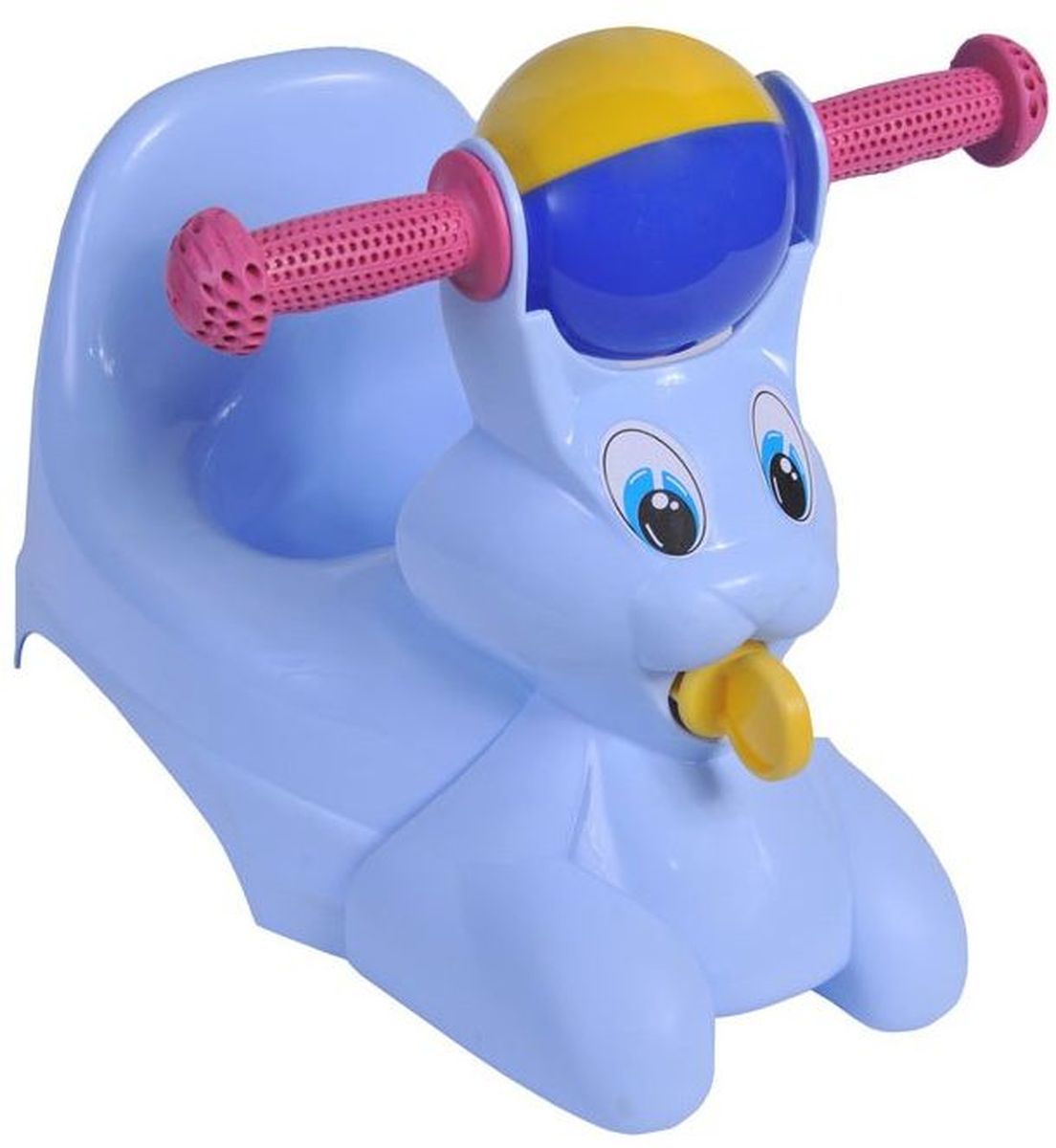 Little Angel Горшок-игрушка Зайчик цвет голубой пастельныйLA2710BL Little Angel Горшок-игрушка Зайчик цвет голубой пастельныйLA2710BLВеселое развлечение может иметь место, даже когда ребенок сидит на горшке. В этом поможет наш детский горшок-игрушка в виде зайчика. Красивые, большие глазки уже наклеены на фигурку, которая крепится к корпусу горшка с помощью специального держателя. Игрушка легко снимается – это позволяет мыть горшок и фигурку отдельно, а также использовать горшок без игрушки. Две ручки выполнены из мягкого пластика, поэтому ваш ребенок не поранится. Разноцветная погремушка перед глазами ребенка сконцентрирует его внимание.