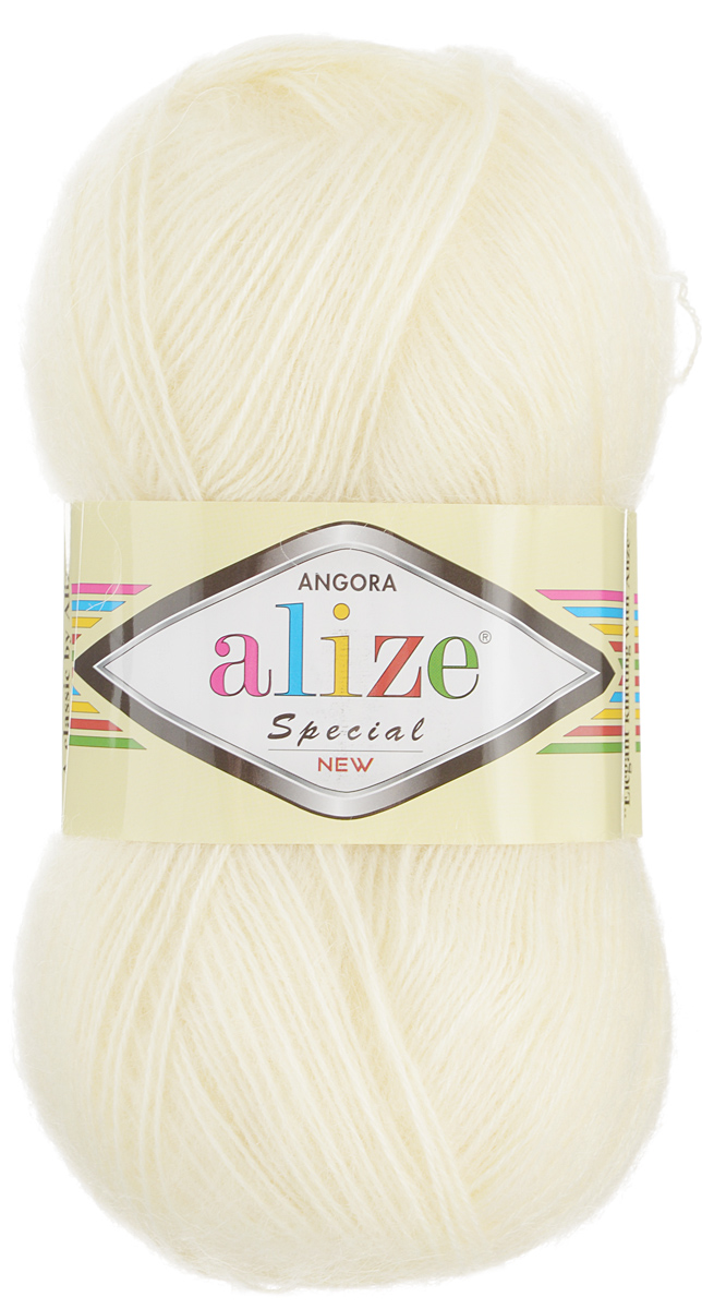 Пряжа для вязания Alize Angora Special New, цвет: молочный (01), 550 м, 100 г, 5 шт497057_01 Пряжа для вязания Alize Angora Special New, цвет: молочный (01), 550 м, 100 г, 5 шт497057_01Alize Angora Special New - это ровная, тонкая и пушистая пряжа, изготовленная из 51% акрила, 24% шерсти, 25% мохера. Нить не вытягивается, достаточно прочная и крепкая. Такая пряжа идеально подойдет для вязания зимних вещей (шарфов, жилетов, пуловеров), с различными ажурными узорами. Вещи, связанные из этой пряжи, хорошо и долго носятся, не выгорают и не линяют. Предназначена для ручного вязания спицами и крючком. Рекомендуемый размер спиц: № 3-5 мм. Рекомендованный размер крючка: № 1-3 мм. Состав: 51% акрил, 24% шерсть, 25% мохер.