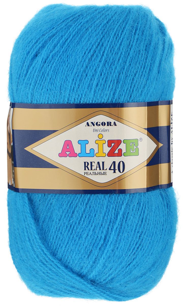 Пряжа для вязания Alize Angora Real, цвет: ярко-голубой (16), 480 м, 100 г, 5 шт551390_16 Пряжа для вязания Alize Angora Real, цвет: ярко-голубой (16), 480 м, 100 г, 5 шт551390_16Alize Angora Real - это ровная, тонкая и пушистая пряжа, изготовленная из 60% акрила и 40% шерсти. Нить не вытягивается, достаточно прочная и крепкая.Такая пряжа идеально подойдет для вязания зимних вещей (шарфов, жилетов, пуловеров), с различными ажурными узорами. Вещи, связанные из этой пряжи, хорошо и долго носятся, не выгорают и не линяют. Предназначена для ручного вязания спицами и крючком. Рекомендуемый размер спиц: № 2,5-5 мм, Рекомендованный размер крючка: № 1-4 мм. Состав: 60% акрил, 40% шерсть.