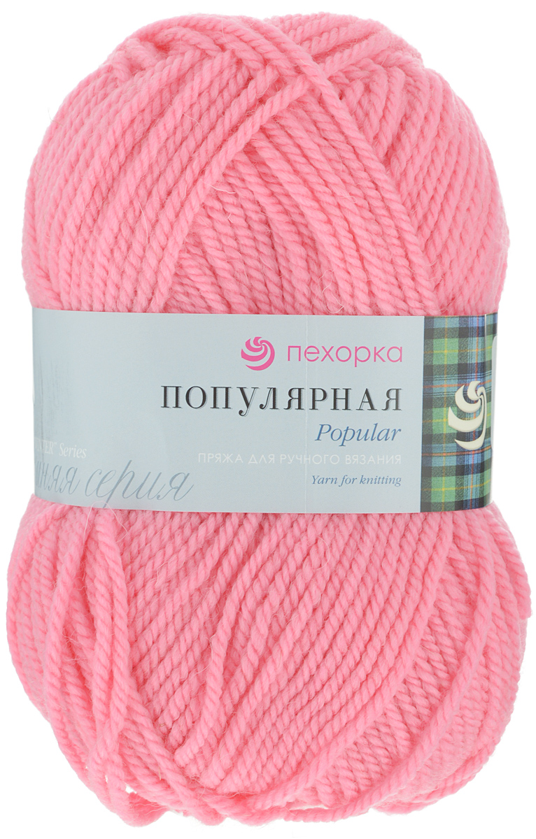 Пряжа для вязания Пехорка Популярная, цвет: ярко-розовый (11), 133 м, 100 г, 10 шт360031_11_Яр. Розовый Пряжа для вязания Пехорка Популярная, цвет: ярко-розовый (11), 133 м, 100 г, 10 шт360031_11_Яр. РозовыйПряжа для вязания Пехорка Популярная изготовлена из шерсти и акрила. Эта полушерстяная классическая пряжа подходит для ручного вязания. Пряжа предназначена для толстых зимних свитеров, джемперов, шапок, шарфов. Импортная полутонкая шерсть придает изделию из нее следующие свойства: прочность, упругость, высокую износостойкость и теплоизоляционные качества. Благодаря шерсти в составе пряжи, изделия получаются очень теплыми, а процент акрила придает практичности, поэтому вещи из этой пряжи не деформируются после стирки и в процессе носки. Рекомендуются спицы № 6 мм. Состав: 50% шерсть, 50% акрил.
