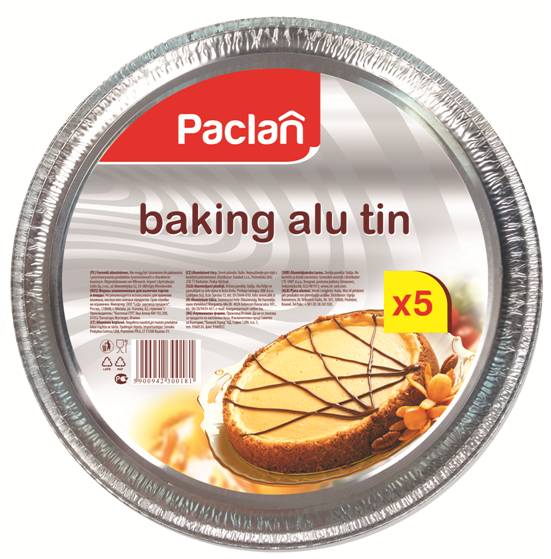 Форма для пиццы Paclan, диаметр 27 см, 5 шт135121/135120/300181 Форма для пиццы Paclan, диаметр 27 см, 5 шт135121/135120/300181Круглая форма для пиццы Paclan, изготовленная из алюминия, подходит также для выпечки тортов и пирогов. Обладает повышенной жаростойкостью, удобна и экономична в использовании. Диаметр формы: 27 см.