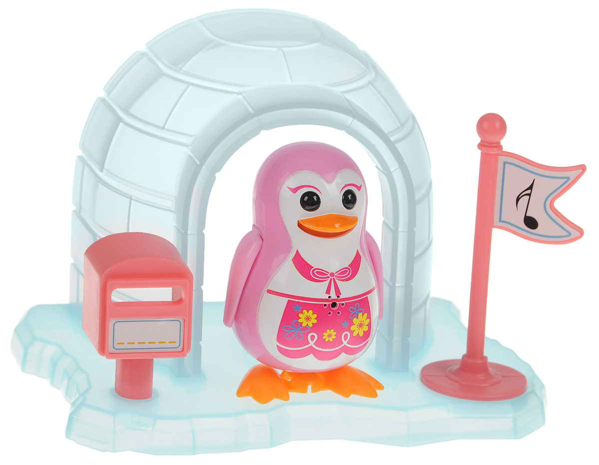 DigiFriends Интерактивная игрушка Пингвин с домиком цвет розовый88343_розовый DigiFriends Интерактивная игрушка Пингвин с домиком цвет розовый88343_розовыйВсе слышали о различных домашних питомцах, но чтобы о пингвинах - никогда! Теперь у вас есть возможность получить маленького друга, интерактивного пингвина с домиком. Эта умная птичка будет развлекать вас различными мелодиями, гоготанием, а также танцами в виде покачиваний в такт музыке. Кольцо-свисток может служить как переносной насест для птички. Ребенок может надеть кольцо на два пальца, закрепить там птичку и свободно играть. Интерактивная игрушка DigiFriends Пингвин с домиком устойчива на любой ровной поверхности. Игрушка работает в двух режимах: соло и хор. Можно совмещать неограниченное количество птиц. Рекомендуется докупить 3 батарейки типа LR44 (товар комплектуется демонстрационными).
