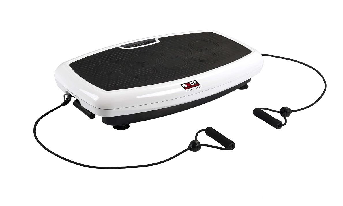 Виброплатформа Sport Elit ВМ-1506ВМ-1506 Виброплатформа Sport Elit ВМ-1506ВМ-1506Виброплатформа для интенсивных тренировок в домашних условиях. 10 минут занятий на виброплатформе по своему эффекту равны: •одному часу тренировок на тренажерах в гимнастическом зале; •двум часам «качания» пресса; •двум часам игры в теннис; •двум часам быстрого бега. Мягкое, антискользящее покрытие позволяет комфортно проводить тренировки. Двигатель 80W. Многофункциональный компьютер с цифровым дисплеем позволяет выбирать разные уровни тренировки, устанавливать время тренировки, обладает функцией быстрого запуска, 3 –мя автоматическими и 1 -ой пользовательской программой, отображает параметры тренировки: текущий режим, скорость, время занятия. Скоростной режим:от 1 до 20. Питание: 220V. Опоры выполнены в форме присосок, обеспечивающие более устойчивое сцепление с полом, обладают демпфирующим эффектом. Пульт дистанционного управления на батарейках - позволяет менять режимы тренировки из любого положения, не прерывая занятия.Эспандеры из износоустойчивого материала, регулируются по...