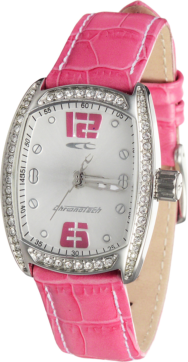 Часы женские наручные Chronotech, цвет: розовый, серебристый. RW0005RW0005 Часы женские наручные Chronotech, цвет: розовый, серебристый. RW0005RW0005Наручные женские часы Chronotech произведены опытными специалистами из материалов самого высокого качества на базе новейших технологий. Они оснащены точным кварцевым механизмом. Корпус часов, изготовленный из нержавеющей стали, инкрустирован стразами и защищен минеральным стеклом. Ремешок выполнен из натуральной кожи и оснащен классической застежкой. В комплекте с часами поставляется 2 сменные накладки для корпуса, изготовленные из высококачественного пластика. Циферблат прямоугольный формы оснащен арабскими цифрами, отметками и тремя стрелками - часовой, минутной и секундной. Изделие укомплектовано в фирменную коробку с названием бренда. Наручные часы Chronotech созданы для современных девушек, которые не желают потерять свою индивидуальность в городской суете. Размер сменной накладки: 4 х 3,1 х 0,6 см.
