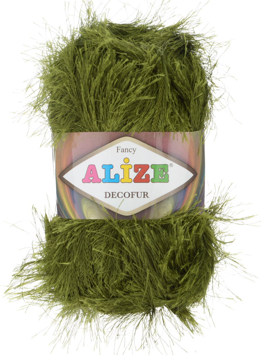 Пряжа для вязания Alize Decofur, цвет: хакки (332), 110 м, 100 г, 5 шт364128_322 Пряжа для вязания Alize Decofur, цвет: хакки (332), 110 м, 100 г, 5 шт364128_322Пряжа Alize Decofur изготовлена из высококачественного полиэстера. Пряжа - травка используется как для вязания самостоятельных пушистых изделий, так и для отделки. Это могут быть нарядные кофточки, куртки, накидки, шарфы, шапки, шали, предметы домашнего интерьера, игрушки и многое другое. Рекомендованные спицы для вязания: 6-8 мм. Рекомендованный крючок для вязания: 3-4 мм. Комплектация: 5 шт. Состав: 100% полиэстер.