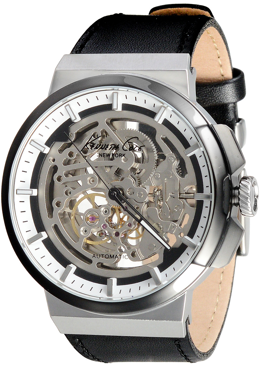Часы мужские наручные Kenneth Cole, цвет: черный, серебристый. 1002231410022314 Часы мужские наручные Kenneth Cole, цвет: черный, серебристый. 1002231410022314Наручные мужские часы Kenneth Cole произведены опытными специалистами из материалов самого высокого качества на базе новейших технологий. Часы оснащены точным кварцевым механизмом. Корпус часов, изготовленный из нержавеющей стали, защищен минеральным стеклом. Ремешок с классической застежкой выполнен из натуральной кожи. Прозрачный циферблат с видимым глазу механизмом оснащен отметками, а также тремя стрелками - часовой, минутной и секундной. Часы укомплектованы в фирменную коробку с названием бренда.
