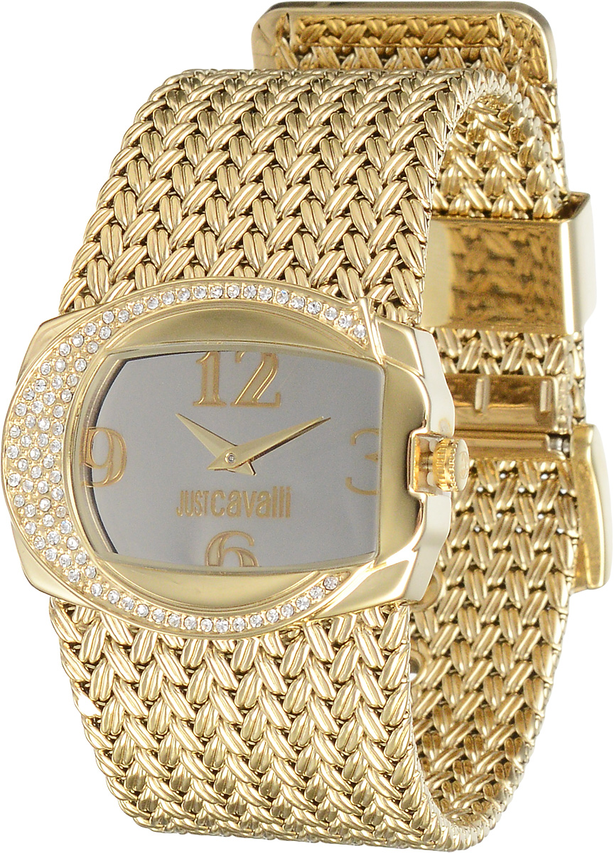 Часы женские наручные Just Cavalli, цвет: золотистый. R7253277515R7253277515 Часы женские наручные Just Cavalli, цвет: золотистый. R7253277515R7253277515Наручные женские часы Just Cavalli произведены опытными специалистами из материалов самого высокого качества на базе новейших технологий. Они оснащены точным кварцевым механизмом. Корпус и браслет часов выполнены из нержавеющей стали. Корпус, инкрустированный стазами, защищен минеральным стеклом. Циферблат оформлен арабскими цифрами и оснащен двумя стрелками - часовой и минутной. Браслет застегивается на классическую застежку. Часы Just Cavalli придадут вашему образу нотку изысканности и элегантности.