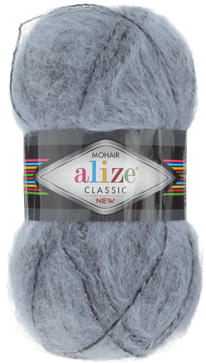 Пряжа для вязания Alize Mohair Classik New, цвет: грифельный, черный (51-60), 200 м, 100 г, 5 шт582105_51-60 Пряжа для вязания Alize Mohair Classik New, цвет: грифельный, черный (51-60), 200 м, 100 г, 5 шт582105_51-60Пряжа Alize Mohair Classik New, выполненная из мохера и акрила, тонкая, мягкая, деликатная нить, хорошо скрученная. Отлично подходит для опытных вязальщиц и для начинающих рукодельниц. Легкая и гибкая пряжа для вязания придает готовым вещам практичность. Высококачественная пряжа равномерно окрашена и не линяет. Прекрасно подходит для взрослой и детской зимней одежды. Состав: 25% мохер, 24% шерсть, 51% акрил. Рекомендованные спицы № 5-7, крючок № 2-4.