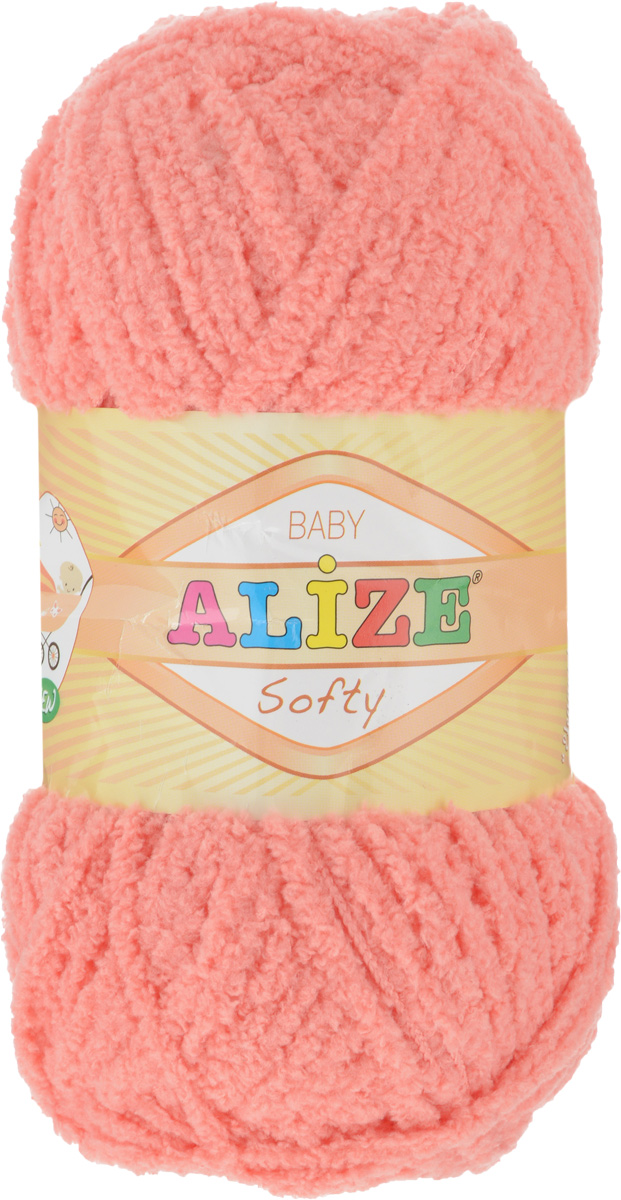 Пряжа для вязания Alize Softy, цвет: лососево-розовый (619), 115 м, 50 г, 5 шт694530_619 Пряжа для вязания Alize Softy, цвет: лососево-розовый (619), 115 м, 50 г, 5 шт694530_619Пряжа для вязания Alize Softy изготовлена из микрополиэстера. Фантазийная плюшевая пряжа для ручного вязания прекрасно подойдет для детской одежды. Ниточка мягкая и приятная на ощупь. Подходит для вязания спицами и крючком. Рекомендованные спицы 3-5 мм и крючок для вязания 2-4 мм. Комплектация: 5 мотков.