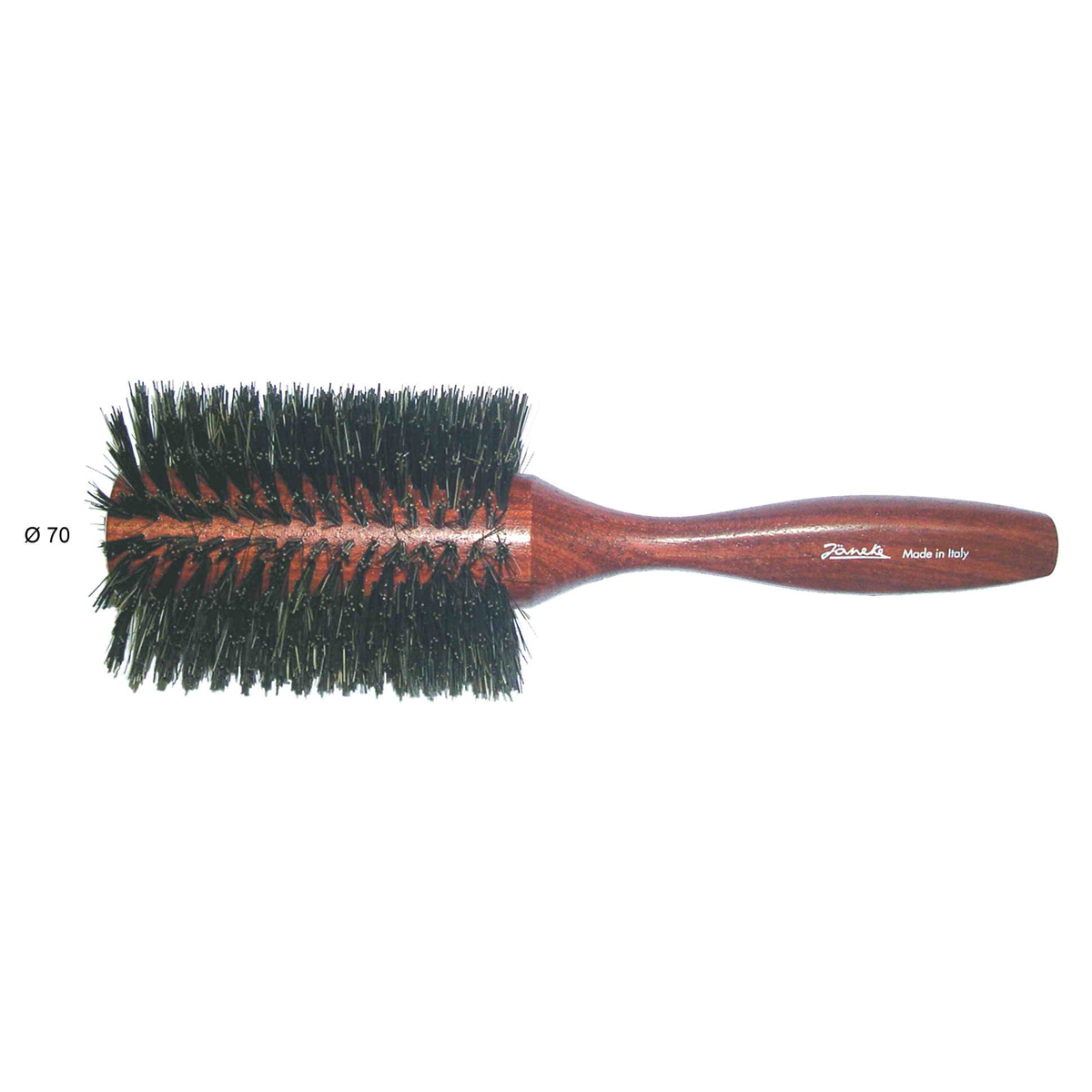 Janeke Щетка для укладки с натуральной щетиной, дерево,D70, SP85K.543064 Janeke Щетка для укладки с натуральной щетиной, дерево,D70, SP85K.543064Марка Janeke – мировой лидер по производству расчесок, щеток, маникюрных принадлежностей, зеркал и косметичек. Марка Janeke, основанная в 1830 году, вот уже почти 180 лет поддерживает непревзойденное качество своей продукции, сочетая новейшие технологии с традициями старых миланских мастеров. Все изделия на 80% производятся вручную, а инновационные технологии и современные материалы делают продукцию марки поистине уникальной. Стильный и эргономичный дизайн, яркие цветовые решения – все это приносит истинное удовольствие от использования аксессуаров Janeke Когда выбор падает на простоту и натуральность материалов, идеально походит деревянная линия Janeke. Расчески-гребни ручной работы имеют закругленные концы, что позволяет не травмировать кожу головы. Широкий выбор массажных щеток из натурального ворса или смешанного с пластмассовой щетиной. Продукция из бука, произрастающего в странах Европы, Америки и Японии. Будучи полностью натуральные продукты являются экологически-устойчивыми...