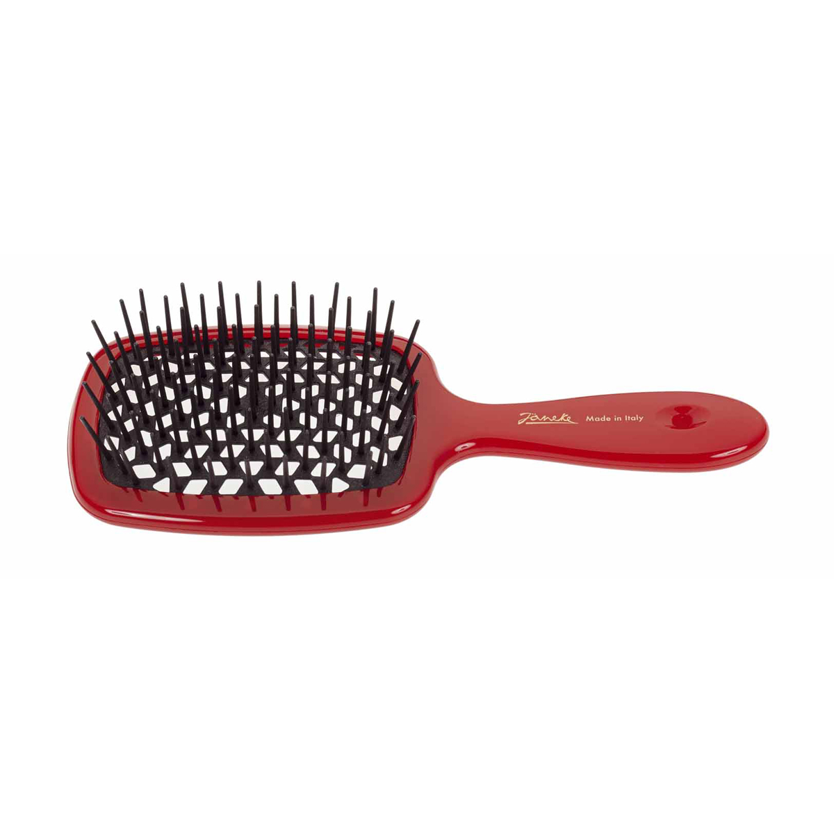 Janeke Щетка массажная, SP226RC772304 Janeke Щетка массажная, SP226RC772304Марка Janeke – мировой лидер по производству расчесок, щеток, маникюрных принадлежностей, зеркал и косметичек. Марка Janeke, основанная в 1830 году, вот уже почти 180 лет поддерживает непревзойденное качество своей продукции, сочетая новейшие технологии с традициями старых миланских мастеров. Все изделия на 80% производятся вручную, а инновационные технологии и современные материалы делают продукцию марки поистине уникальной. Стильный и эргономичный дизайн, яркие цветовые решения – все это приносит истинное удовольствие от использования аксессуаров Janeke. Серия Пластиковая линия из высококачественного сырья, большое разнообразие моделей и цветов, кончик расчески специально закруглен, чтобы предотвратить разрыв волоса. Цвет Cartier - доступная роскошь каждый день.