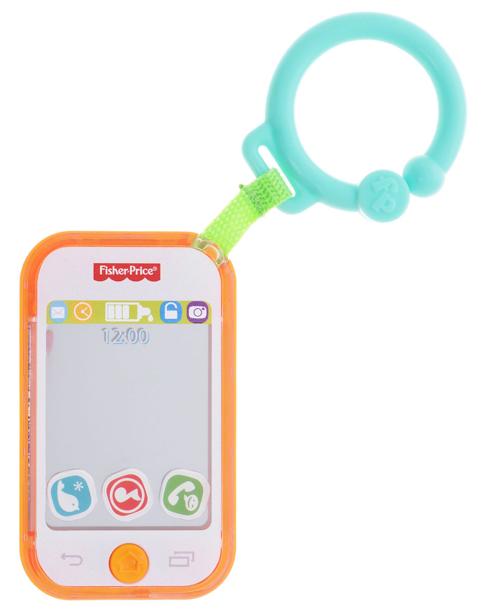Fisher Price Развивающая игрушка Музыкальный смартфонDPK28_DFP50 Fisher Price Развивающая игрушка Музыкальный смартфонDPK28_DFP50Развивающая игрушка Fisher Price Музыкальный смартфон - первый телефон вашего малыша. Эта игрушка выглядит и звучит как настоящий смартфон - с музыкой, зеркалом и вращающимися иконками. Прикрепите этот смартфон к коляске или сумке с подгузниками - и ваш малыш всегда будет на связи с увлекательной игрой! Нажмите кнопку и слушайте реалистичные звуки и веселую музыку. На нем есть даже зеркальце селфи, чтобы ваш кроха мог разглядывать себя. Рекомендуется докупить 3 батарейки типа АG13 (товар комплектуется демонстрационными).