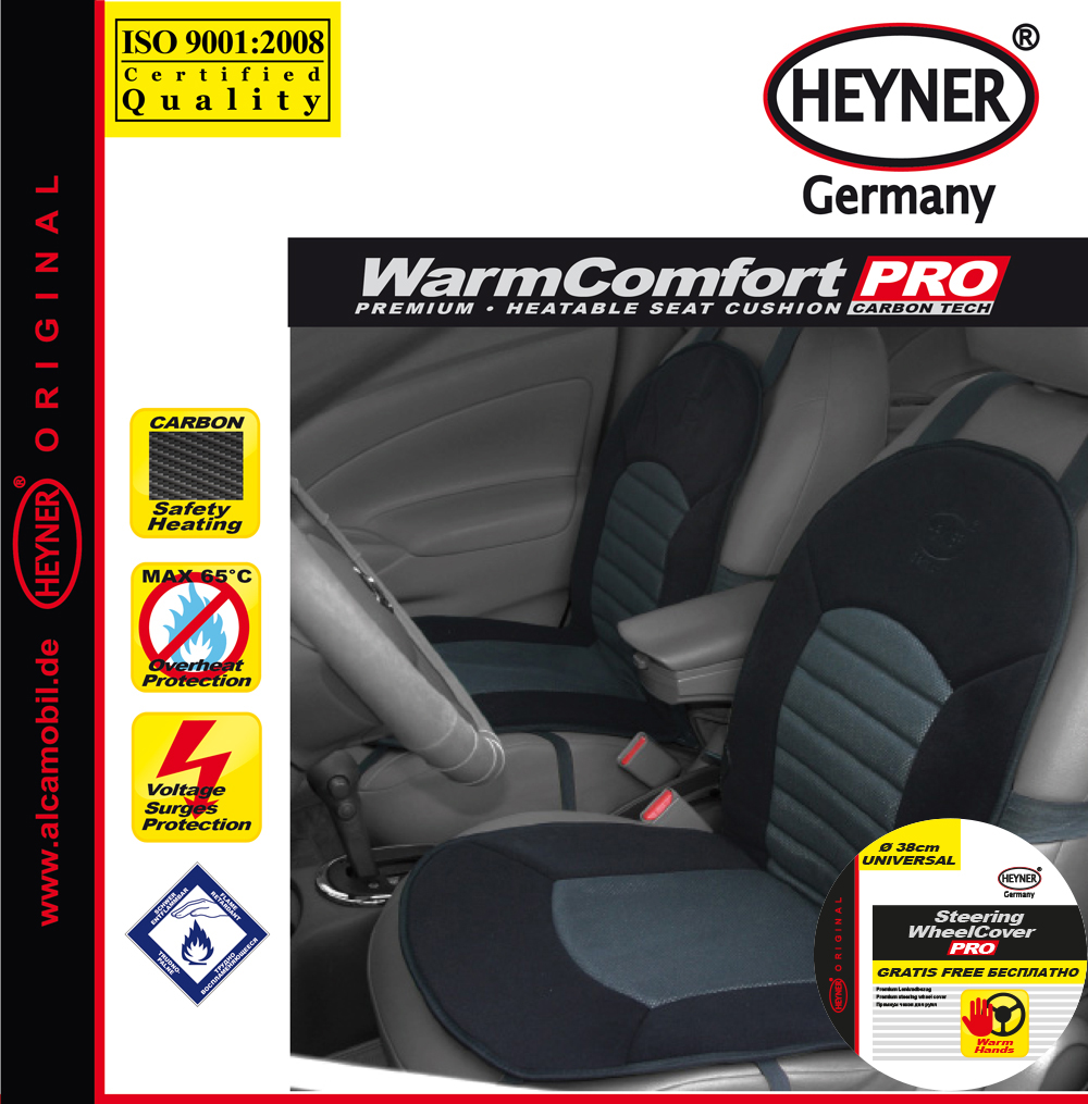 Накидка на сиденье Heyner Карбон, с подогревом, цвет: черный, 12V506600 Накидка на сиденье Heyner Карбон, с подогревом, цвет: черный, 12V506600Накидка Heyner Карбон предназначена для сиденья водителя. Изделие выполнено из прочного материала и снабжено большой поверхностью подогрева. Три режима подогрева обеспечивают комфорт во время эксплуатации. Нагревательные элементы устойчивы к поломке. Накидка снабжена кабелем для подключения к прикуривателю. Защита от перегрева гарантирует долгий срок службы. Длина кабеля: 140 см. Напряжение: 12V.