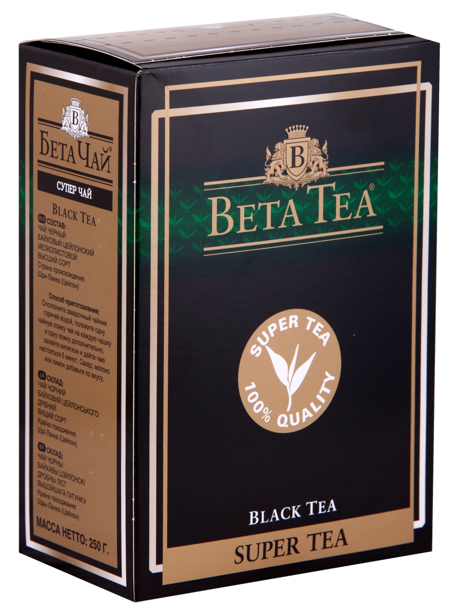 Beta Tea Super Tea черный листовой чай, 250 г Beta Tea Super Tea черный листовой чай, 250 г