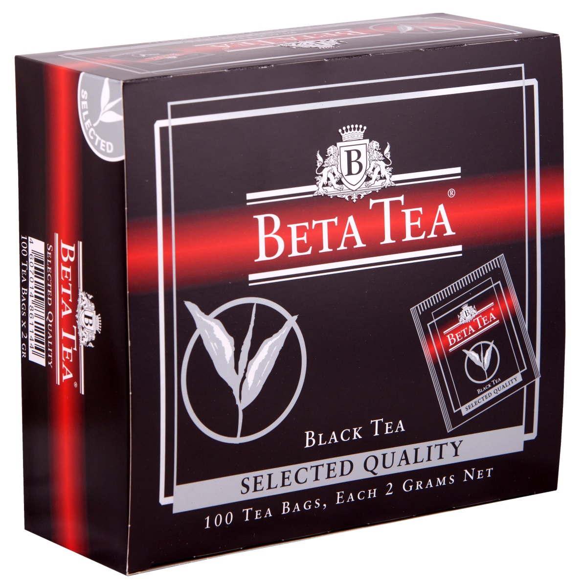 Beta Tea Отборное качество черный чай в пакетиках, 100 шт4607014861144 Beta Tea Отборное качество черный чай в пакетиках, 100 шт4607014861144Этот сорт чая поставляют лучшие чайные плантации Шри-Ланки. Любители крепкого чая с терпким вкусом по достоинству оценят Beta Tea Отборное качество.