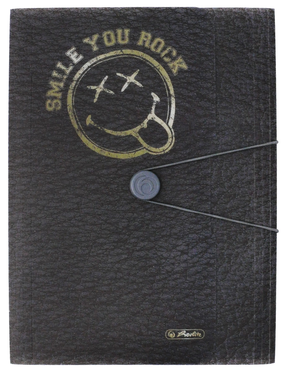 Herlitz Папка на резинке Smile You Rock11257839_Smile you rock Herlitz Папка на резинке Smile You Rock11257839_Smile you rockПапка на резинке Herlitz Smile You Rock станет вашим верным помощником дома и в офисе. Это удобный и функциональный инструмент, предназначенный для хранения и транспортировки больших объемов рабочих бумаг и документов формата А4. Папка изготовлена из износостойкого высококачественного пластика. Состоит из одного вместительного отделения. Закрывается папка при помощи резинки. Папка - это незаменимый атрибут для любого студента, школьника или офисного работника. Такая папка надежно сохранит ваши бумаги и сбережет их от повреждений, пыли и влаги.