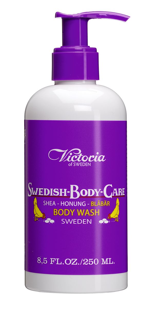 Victoria Soap Гель для душа с черникой Shea-Honung-Blabar, 250 мл241373 Victoria Soap Гель для душа с черникой Shea-Honung-Blabar, 250 мл241373Гель для душа Shea-Honung-Blabar имеет мягкую очищающую формулу, освежая и увлажняя кожу. Обогащен маслом Ши, шведским медом и скандинавской черникой, богатой витаминами E, F и антиоксидантами. Подходит для всех типов кожи