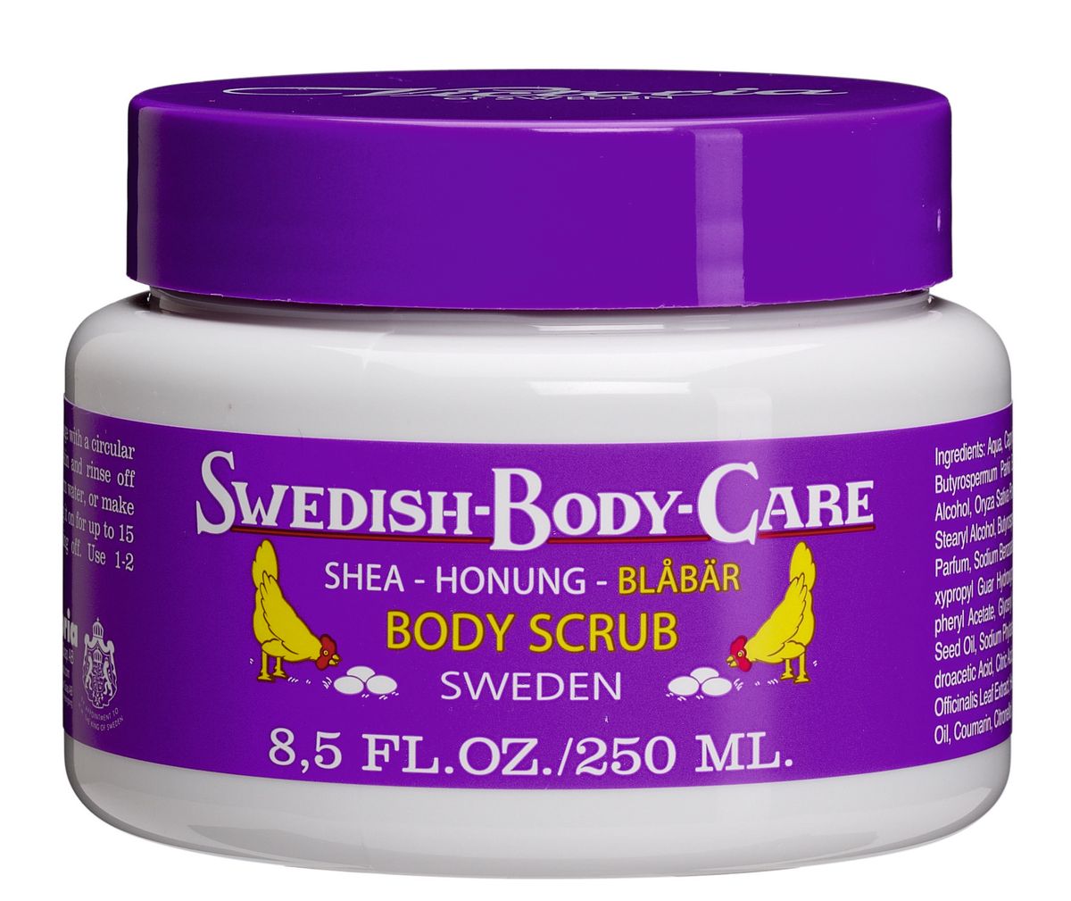 Victoria Soap Скраб 3в1 для тела с черникой Shea-Honung-Blabar, 250 мл241366 Victoria Soap Скраб 3в1 для тела с черникой Shea-Honung-Blabar, 250 мл2413663-в-1 Скраб для тела Shea-Honung-Blabar порадует вас потрясающим ароматом свежей черники, смягчит и подарит вашей коже бережный уход. Пудра рисовых зерен и натуральные абразивные частицы ореха Ши очистят кожу от загрязнений, бережно отшелушат и помогут улучшить кровообращение, масло Ши напитает кожу и восстановит ее естественный баланс. Скраб содержит натуральную скандинавскую чернику, богатую витаминами Е и F и антиоксидантами. Подходит для всех типов кожи.