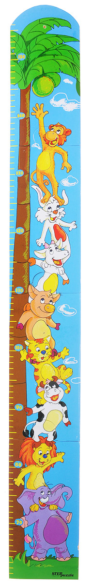 Step Puzzle Ростомер-пазл Пальма89015_пальма Step Puzzle Ростомер-пазл Пальма89015_пальмаРостомер-пазл Step Puzzle Пальма - это деревянный пазл для измерения роста детей. Состоит из 4 деталей. Ростомер-пазл с забавными зверушками способствует развитию малыша (яркие картинки и занимательная сборка пазла), помогает наблюдать за ростом ребенка (простой и эффективный способ наблюдения), служит отличным украшением детской. Особенности: идеальная сцепка, экологически чистый материал, гладкие детали.