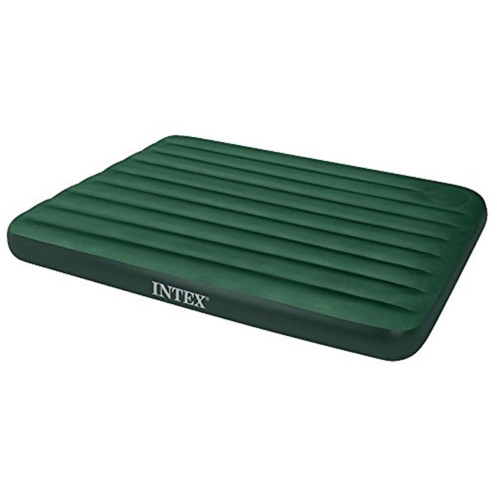 Матрас надувной Intex Downy Queen 152х203х22см, цвет: зеленый. 66929589421 Матрас надувной Intex Downy Queen 152х203х22см, цвет: зеленый. 66929589421Матрас оснащен встроенным ножным насосом. Все что вам нужно - поставить палатку, разложить матрас и накачать его легким нажатием ноги.Осталось только лечь сладко спать, ведь вы теперь не будете чувствовать спиной каждый камушек, холмик или шишечку. Размер данного матраса идеально подойдет для комфортного сна двух человек. Матрас надувной Downy Queen 152х203х22см с встроеным ножным насосом