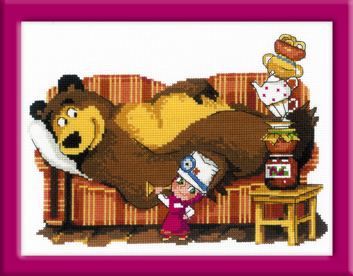 Вышивка схем маша медведь 82