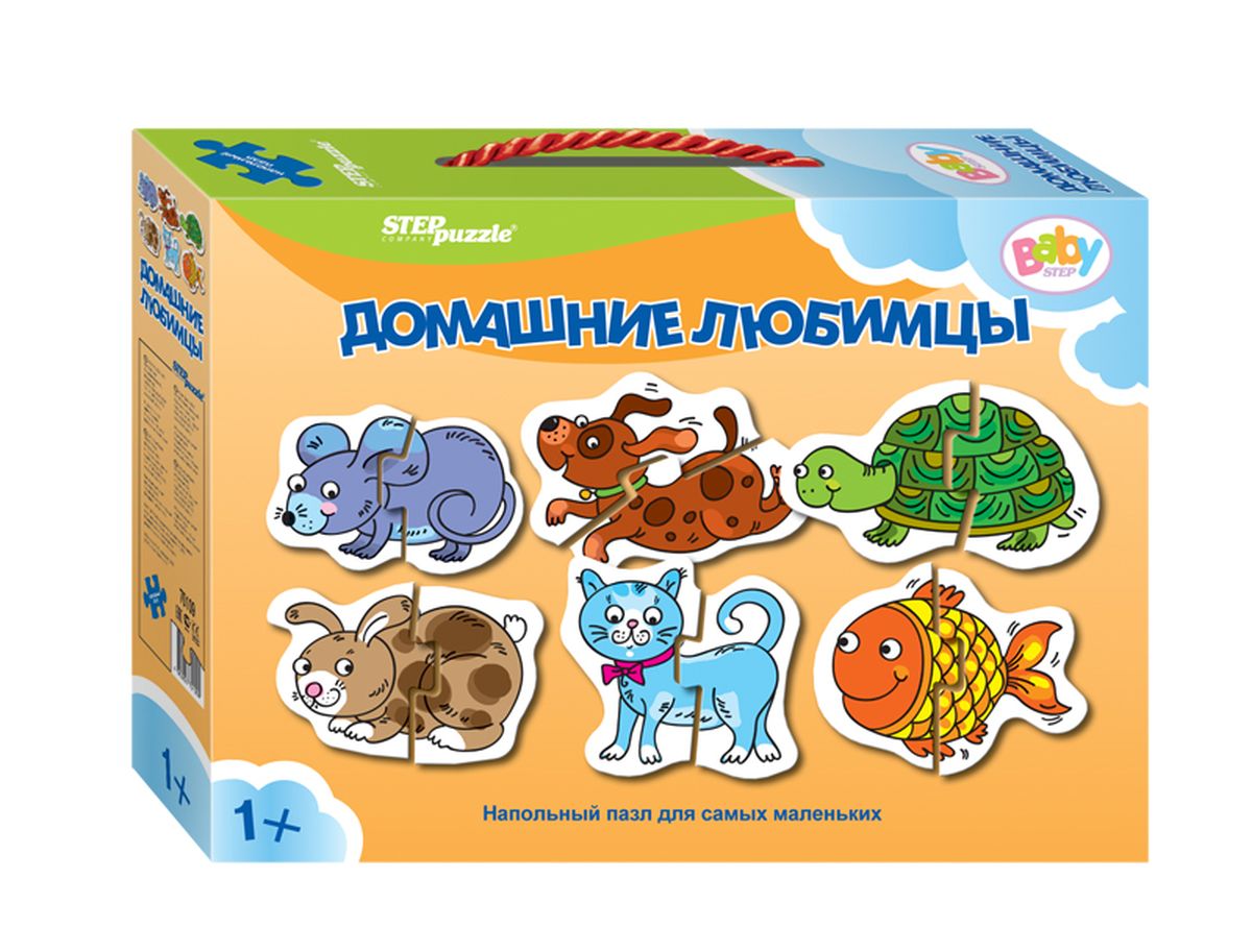Step Puzzle Напольный пазл Мозаика Домашние любимцы70109 Step Puzzle Напольный пазл Мозаика Домашние любимцы70109Напольный пазл-увлекательная и познавательная игра для малышей. Развивают координацию общих движений, сенсорные навыки, внимание и ассоциативное мышление.