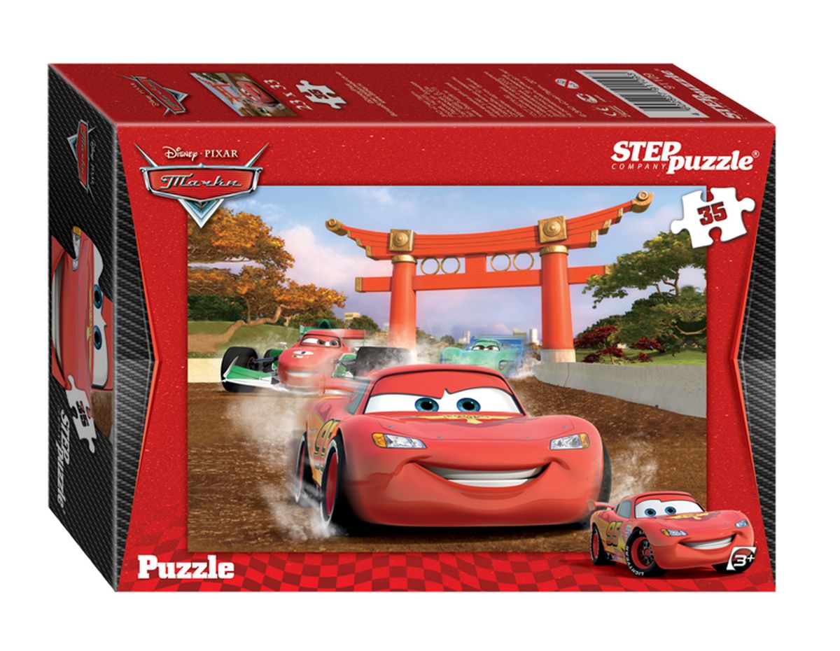 Step Puzzle Мозаика Тачки91109 Step Puzzle Мозаика Тачки91109Встречайте старых друзей, Молнию МакКуина и его друга Мэтра, а также всех обитателей Радиатор-Спрингс в специальной серии пазлов «Тачки-2».
