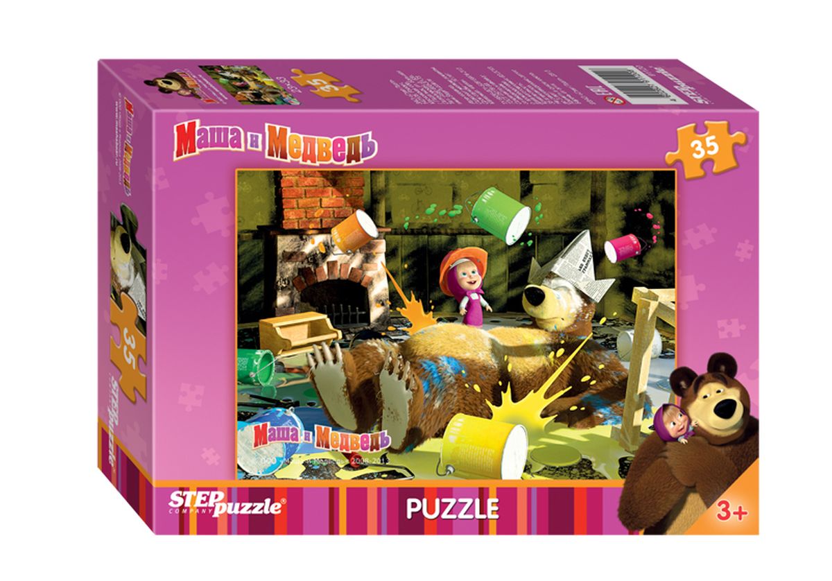 Step Puzzle Мозаика Маша и Медведь91120 Step Puzzle Мозаика Маша и Медведь91120Озорная Маша и добрый Медведь приглашают принять участие в волшебных приключениях. Собирайте пазлы с любимыми героями популярного мультфильма.