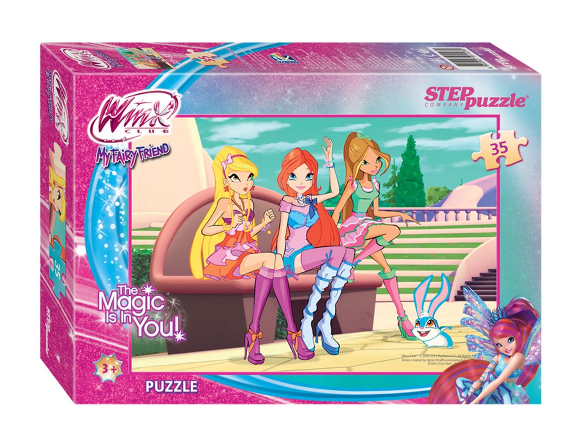Step Puzzle Мозаика Winx91123 Step Puzzle Мозаика Winx91123Однажды простая девочка по имени Bloom открыла в себе волшебные способности и стала феей. Bloom поступила в специальную школу магии, где встретила своих подруг: Stella, Flora, Musa, Tecna and Aisha. Шесть фей объединились Winx Club. Собирайте пазлы и принимайте участие в волшебных приключениях вместе с феями Winx.