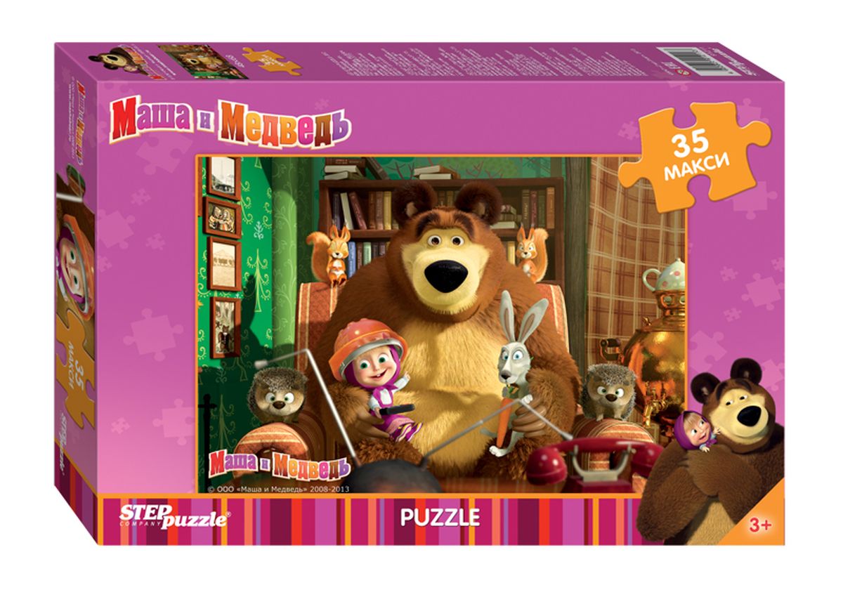 Step Puzzle Мозаика MAXI Маша и Медведь91211 Step Puzzle Мозаика MAXI Маша и Медведь91211Озорная Маша и добрый Медведь приглашают принять участие в волшебных приключениях. Собирайте пазлы с любимыми героями популярного мультфильма.