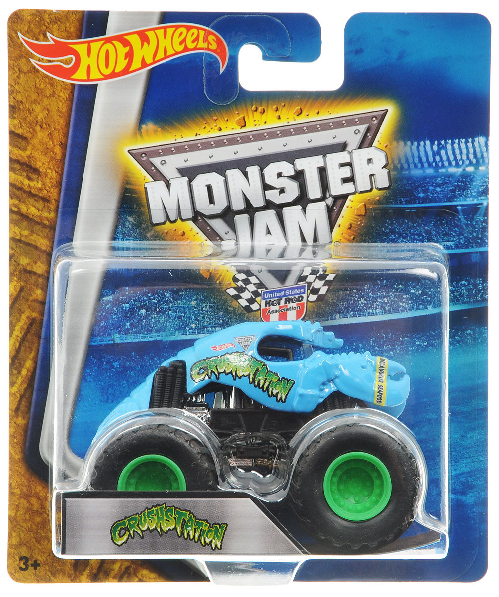 Hot Wheels Monster Jam Машинка CrushstationBHP37_DRR53 Hot Wheels Monster Jam Машинка CrushstationBHP37_DRR53Машинка Hot Wheels Monster Jam. Crushstation - это знаменитая модель легендарного автомобиля с большими колесами в масштабе 1:64. Литой корпус, сверкающая кабина, внушительный вид. Внедорожник с неповторимым тюнингом оценят как дети, так и взрослые! Детали игрушки выполнены из высококачественных материалов и абсолютно безопасны для детей. Порадуйте своего малыша таким замечательным подарком!