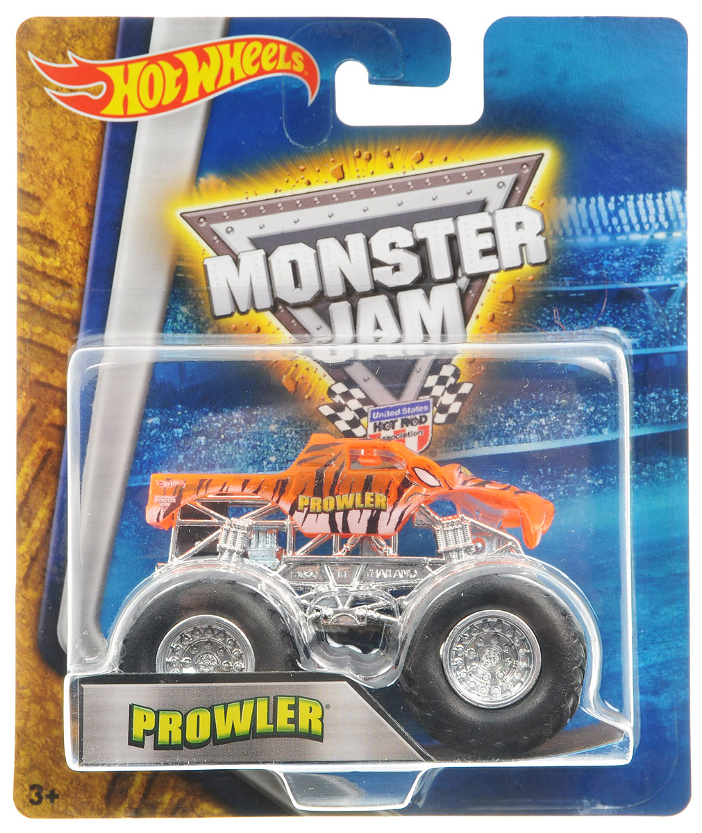 Hot Wheels Monster Jam Машинка ProwlerBHP37_DRR61 Hot Wheels Monster Jam Машинка ProwlerBHP37_DRR61Машинка Hot Wheels Monster Jam. Prowler - это знаменитая модель легендарного автомобиля с большими колесами в масштабе 1:64. Литой корпус, сверкающая кабина, хромированные диски. Внедорожник с неповторимым тюнингом оценят как дети, так и взрослые! Детали игрушки выполнены из высококачественных материалов и абсолютно безопасны для детей. Порадуйте своего малыша таким замечательным подарком!