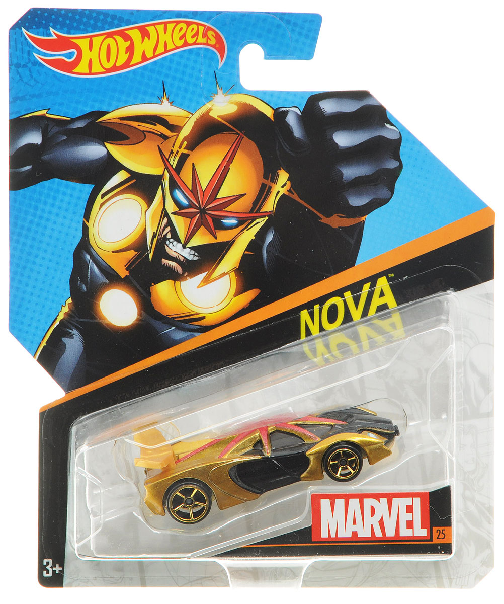 Hot Wheels Машинка NovaBDM71_DJJ51 Hot Wheels Машинка NovaBDM71_DJJ51Машинка Hot Wheels Nova обязательно привлечет внимание вашего малыша. Игрушка изготовлена из высококачественного пластика с элементами металла в стиле вымышленного персонажа, супергероя комиксов издательства Marvel. Колесики машинки вращаются. Ваш ребенок будет часами играть с этой машинкой, придумывая различные истории. Порадуйте его таким замечательным подарком!