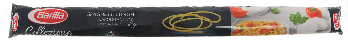 Barilla Long Spaghetti паста длинные спагетти, 500 г8076808180055 Barilla Long Spaghetti паста длинные спагетти, 500 г8076808180055Изначально Спагетти были намного длиннее и только спустя время они были укорочены до современного стандарта - 25 см. Длина Спагетти Лунги составляет 50 см. Barilla возобновила производство этого эксклюзивного формата пасты в рамках линии La Collezione Barilla, ведь любовь к пасте заключает в себе и стремление возрождать лучшие традиции прошлых лет. Нестандартная длина Спагетти Лунги требует и нестандартного подхода к их приготовлению: фантазируйте и экспериментируйте сами или же используйте советы и рецепты итальянских шеф-поваров - Спагетти Лунги подарят вам истинное наслаждение вкусом и ароматами средиземноморской кухни. Спагетти Лунги лучше всего раскрывают свой вкус с легкими изысканными соусами на основе рыбы или овощей. Barilla рекомендует вам попробовать Спагетти Лунги с соусом из кальмаров, помидоров, базилика и белого вина. Большой популярностью в Неаполе пользуется также рецепт Спагетти Лунги со свежими помидорами, анчоусами и оливковым...