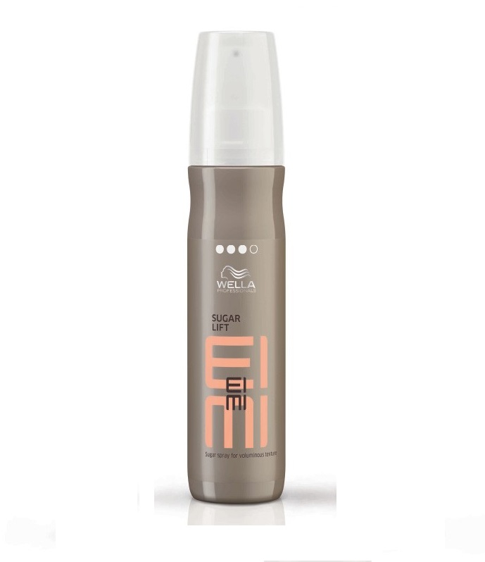 Wella Сахарный спрей для объемной текстуры EIMI Sugar Lift, 150 мл81516050/2968 Wella Сахарный спрей для объемной текстуры EIMI Sugar Lift, 150 мл81516050/2968Sugar Lift-Сахарный спрей для объемной текстуры Скажите объему ДА. Одновременно натуральный объем, чувственные локоны, изысканный блеск и надежная фиксация. Легко! Формула SUGAR LIFT обогащена кристаллами настоящего сахара и полимерами. Вместе они - идеальное сочетание для создания чувственных образов, подчеркнутых естественным объемом. Этот эластичный спрей обогащен сахаром для придания объема, сияния и восхитительно осязаемой текстуры.