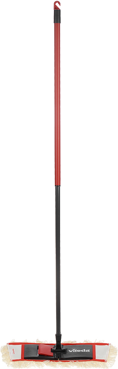 Швабра Vileda Active Max Classic на плоской подошве, с телескопической ручкой4003790014758 Швабра Vileda Active Max Classic на плоской подошве, с телескопической ручкой4003790014758Универсальная швабра Vileda Active Max Classic идеальна для сухой и влажной уборки любых напольных покрытий. Швабра оснащена телескопической стальной трубкой- ручкой, благодаря которой длина швабры регулируется. Подвижная нижняя часть швабры вращается на 360°, что позволяет мыть даже в самых труднодоступных местах. Сменная насадка имеет усовершенствованный материал из инновационных волокон, которые обеспечивают идеальное качество удаления трудных пятен, а также сбора пыли, волос и шерсти домашних животных. Насадка отжимается вручную. На конце ручки имеется специальная петля-крючок, благодаря которой швабру можно подвесить в любое удобное место. Рекомендуется ручная стирка насадки по мере загрязнения при температуре 60°С. Оригинальная, современная, удобная швабра Vileda Active Max Classic сделает уборку эффективнее и приятнее. Материал швабры: полипропилен, сталь. Материал насадки: полиэстер, вискоза, полиамид. Максимальная длина...